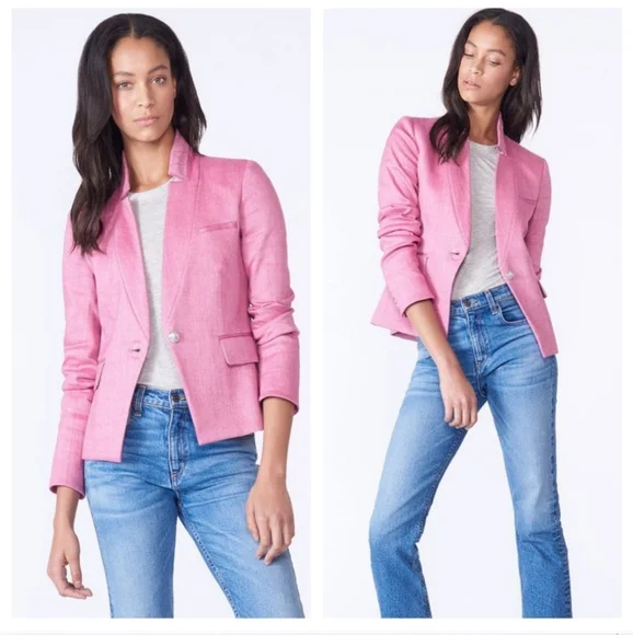 Veronica Beard Jackets Coats Veronica Beard Linen Pink